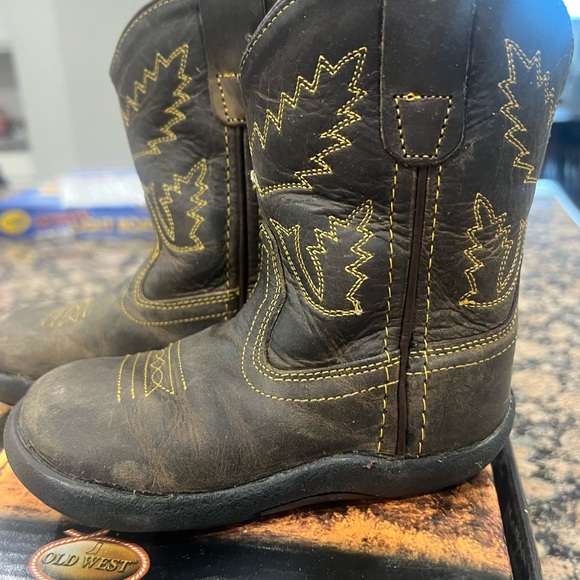 OLD WEST TODDLER COWBOY BOOTS - ROUND TOE - Picture 5 of 10